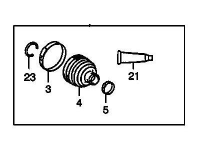 GM 88972711 Boot Kit,Front Wheel Drive Shaft Cv Joint