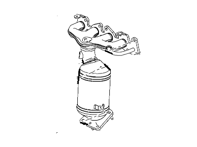 GM 25188343 Exhaust Manifold Assembly (W/ 3Way Catalytic Converter)