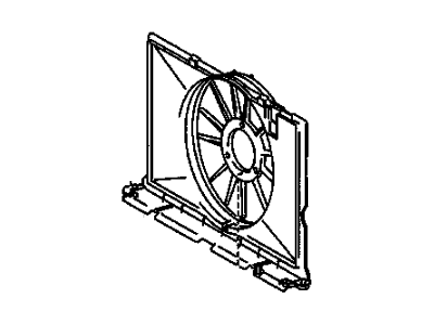 Pontiac Vibe Fan Shroud - 88975763