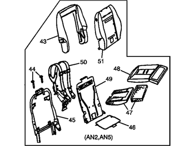 GM 12534072 Seat Asm,Child Restraint (Integral) *Me*Gray