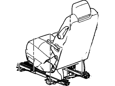 GM 25908757 Seat Assembly, Rear *Medium Cashmere