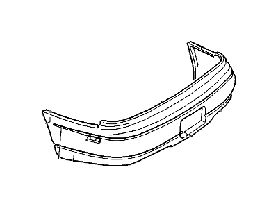 GM 10184892 Rear Bumper Cover (Primed)