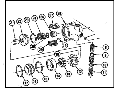 1986 Buick Riviera Power Steering Pump - 7848115