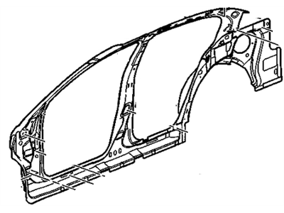 GM 25826020 Frame Assembly, Body Side Inner