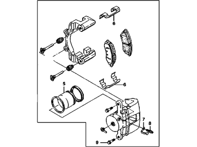 Pontiac G3 Brake Calipers - 96475175