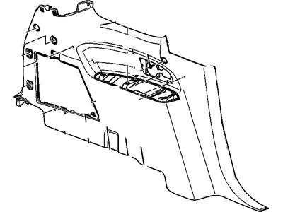 GM 25956771 Panel Assembly, Body Side Trim *Cashmere