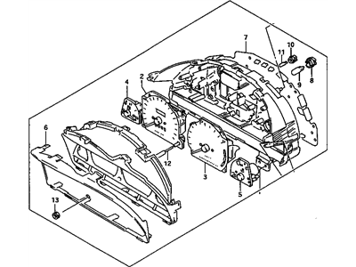 1997 Pontiac Sunrunner Speedometer - 30016329