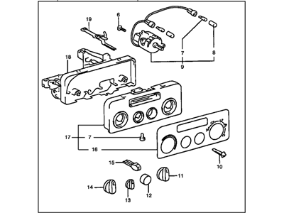 1999 Chevrolet Prizm Blower Control Switches - 94859328