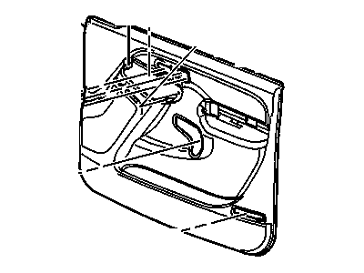 GM 15199382 Panel Assembly, Front Side Door Trim *Pewter R