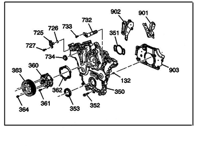 Chevrolet Equinox Timing Cover - 12655856