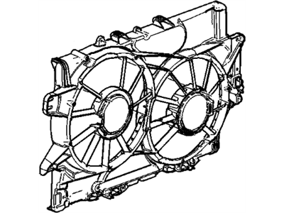 2014 GMC Terrain Fan Shroud - 25952783