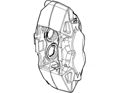 GM 22847807 Caliper Assembly, Rear Brake (W/O Brake Pads & Brake*Gray