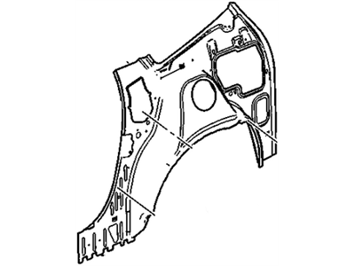 GM 25904132 Panel Assembly, Quarter Inner Lower