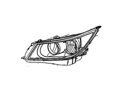 2013 Buick Allure Headlight - 20941382