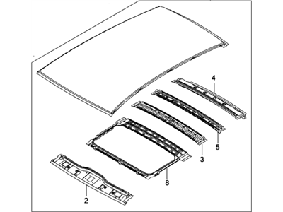 GM 96809140 Panel Asm,Roof