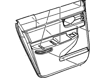 GM 10353948 Trim Assembly, Rear Side Door (Lh) *Gray Y