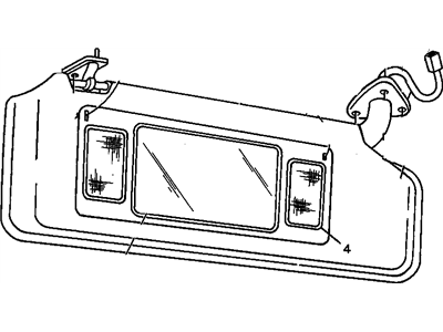 GM 12453634 SUNSHADE, Windshield Sunshade