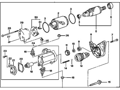 Chevrolet Prizm Starter - 94855154