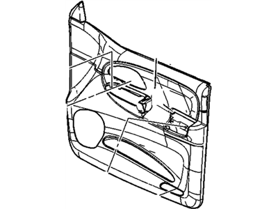 GM 10384696 Panel,Front Side Door Trim