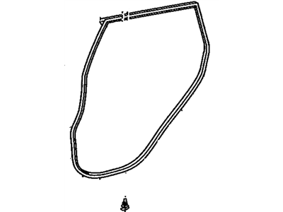 GM 19184154 Weatherstrip,Rear Side Door