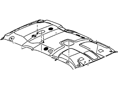 GM 15172987 Panel Assembly, Headlining Trim *Shale