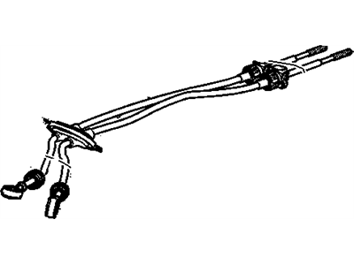 GM 25186044 Manual Transmission Selector & Shift Lever Cable Assembly