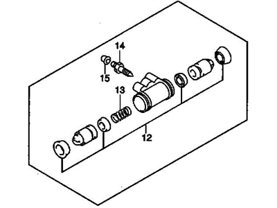 1999 Chevrolet Tracker Wheel Cylinder - 91174800