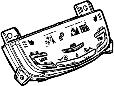 GM 23261075 Auxiliary Heater & Air Conditioner Control Assembly (At Roof Console)