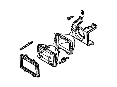 GM 16524812 Headlamp Assembly