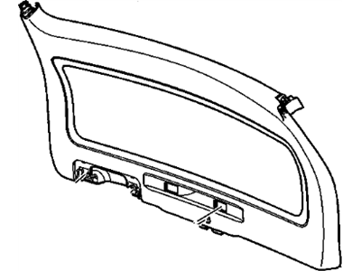 GM 22854625 Panel,Lift Gate Lower Trim Finish *Titanium