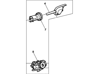 GM 92281668 Cylinder,Lock