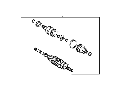 GM 88969960 Cv Axle Shaft (W/Wheel Speed Sensor Ring)