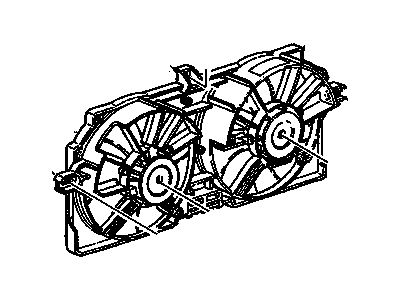 1999 Oldsmobile Silhouette Fan Shroud - 12367289