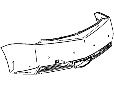 GM 22816693 Rear Bumper, Cover