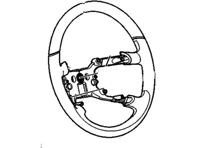 GM 25870765 Steering Wheel Assembly *Titanium