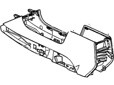 GM 20923448 Console Assembly, Front Floor *Shale