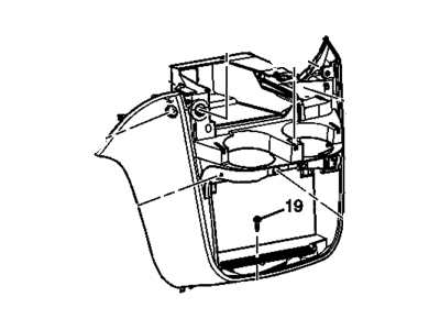 GM 15073304 Extension Assembly, Instrument Panel Lower *Pewter R