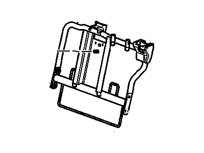 GM 89041874 Frame,Rear Seat Back Cushion