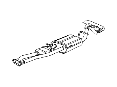 1998 GMC Suburban Muffler - 15009715