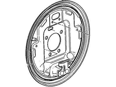 GM 25994647 Plate Assembly, Rear Brake Backing