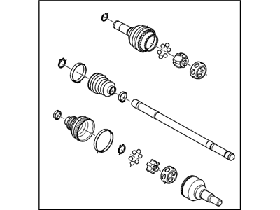 2004 Cadillac SRX Axle Shaft - 15919079