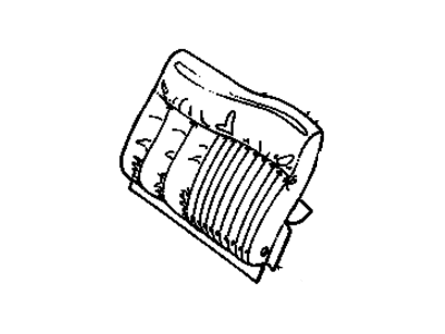 GM 88899639 COVER, Rear Seat Back