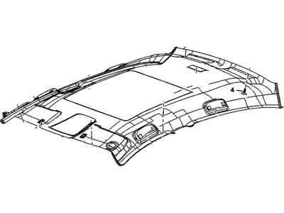 GM 9009550 Panel Assembly, Headlining Trim *Light Ttnum