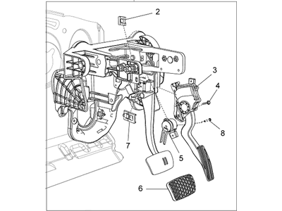 Chevrolet SS Brake Pedal - 92286136