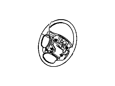 GM 16753651 Steering Wheel Assembly *Graphite