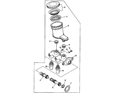 1991 Chevrolet Storm Brake Master Cylinder - 97010337