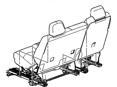 GM 25908839 Seat Assembly, Rear *Ebony