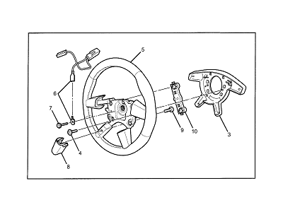 GM 92113084 Steering Wheel Assembly *Hyper Yellow