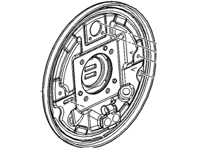 GM 13424621 Plate Assembly, Rear Brake Backing