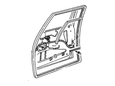 1990 Oldsmobile Silhouette Door Seal - 10279933